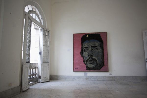 Cuba, Havana, Centro Habana, Refugio 1, exhibition room at the museum of the revolution with a