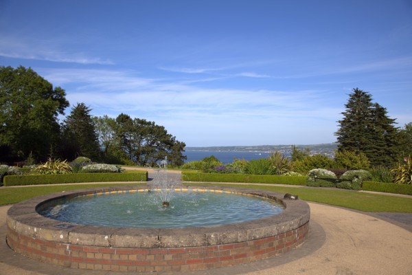 Ireland, North, County Antrim, Belfast Castle with ornate gardens and grounds over looking the city