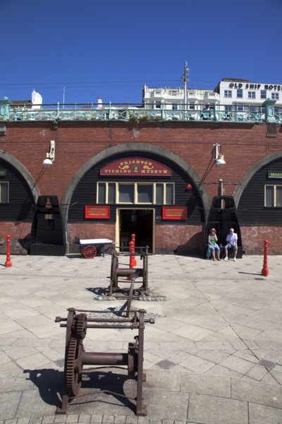 England, East Sussex, Brighton, Exterior of the fishing museum and art galleries under promenade