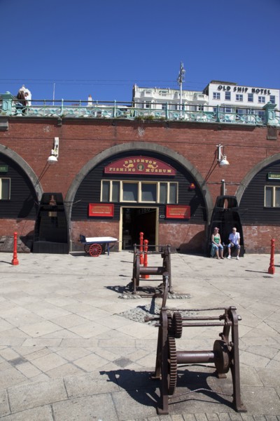 England, East Sussex, Brighton, Exterior of the fishing museum and art galleries under promenade