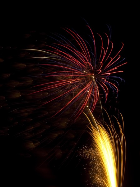 Colourful display of Pyrotechnics. England English UK United Kingdom GB Great Britain British