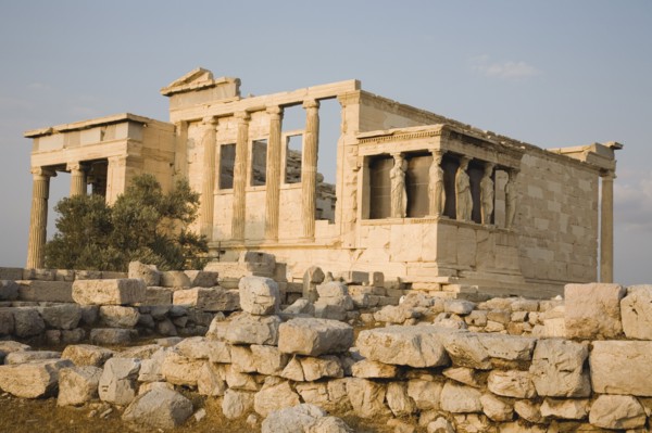 Athens, Attica, Greece. Acropolis Erechtheion ruins. Greece Greek Europe European Vacation Holiday
