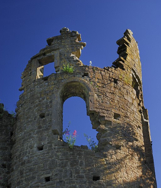 Belvedere House, County Westmeath, Ireland. A section of the Jealous Wall built by Robert Rochfort