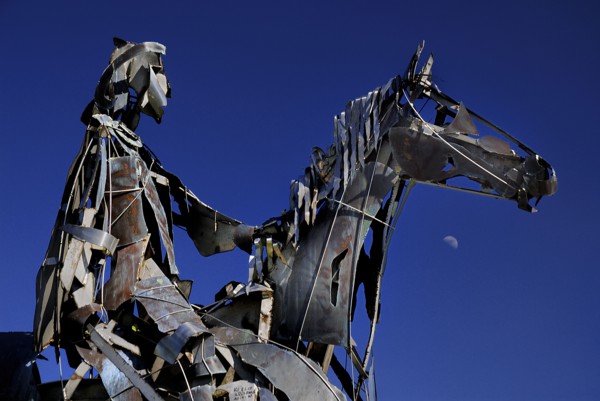 Boyle, County Roscommon, Ireland. The Chieftain sculpture. Ireland Irish Eire Erin Europe European