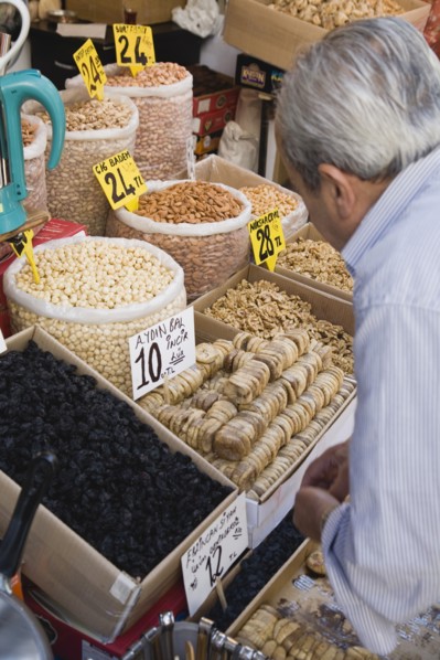 Istanbul, Turkey. Sultanahmet. The Spice Bazaar or Egyptian Bazaar one of the oldest bazaars in the