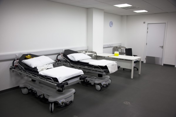 Dublin, County Dublin, Ireland. Ballsbridge Lansdowne Road Aviva Football stadium Medical room and