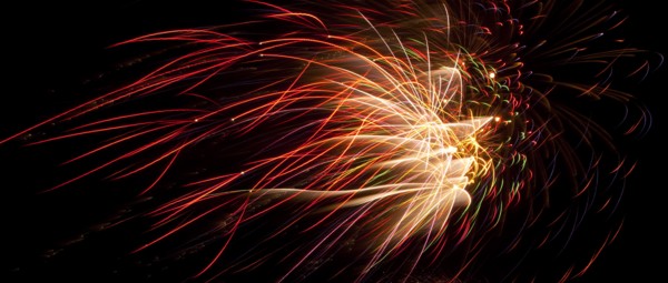 Colourful display of Pyrotechnics. England English UK United Kingdom GB Great Britain British