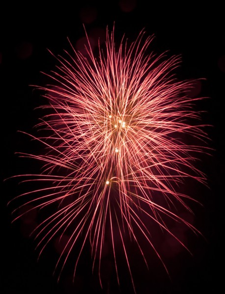 Colourful display of Pyrotechnics Shoreham Beach West Sussex England. England English UK United