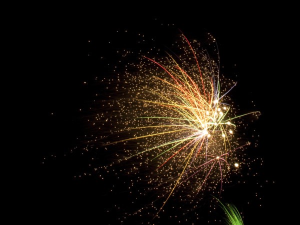 Colourful display of Pyrotechnics. England English UK United Kingdom GB Great Britain British