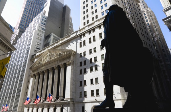 USA, New York, New York City, Manhattan  The New York Stock Exchange building in Broad Street