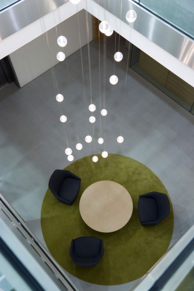 Ireland, County Dublin, Dublin City, Ballsbridge  Lansdowne Road  Aviva Stadium interior stairwell
