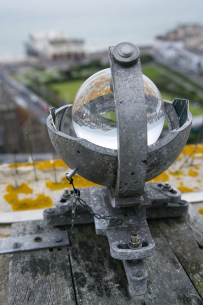 Climate, Weather, Measurements, CampbellStokes sunshine recorder or Stokes sphere on the top of the
