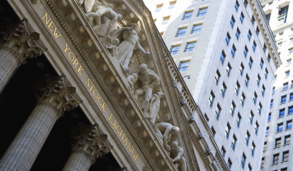 USA, New York, New York City, Manhattan  The New York Stock Exchange building in Broad Street