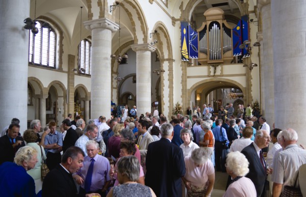 The Anglican Cathedral Church of St Thomas of Canterbury with a reception in the nave after the