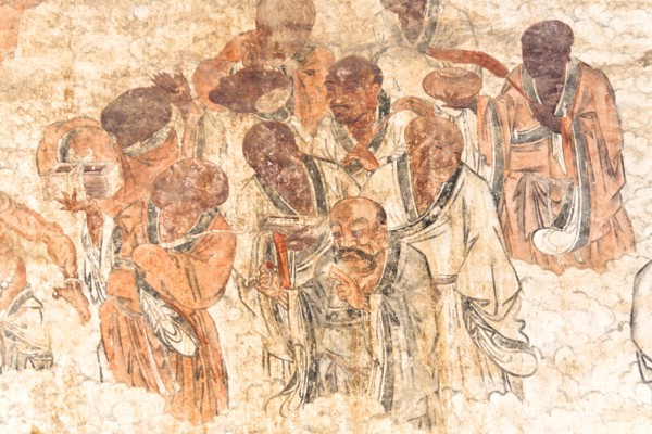 Dengfeng Wall painting Shaolin Temple birthplace of Kung Fu Song Shan near Zhengzhou. Photo : Mel