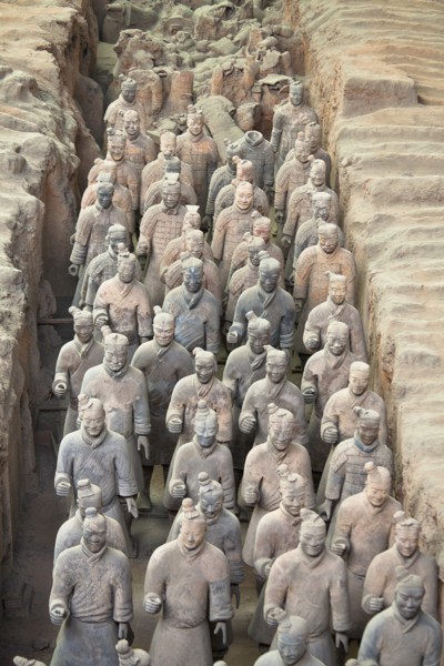 Terracotta army. Photo : Mel Longhurst