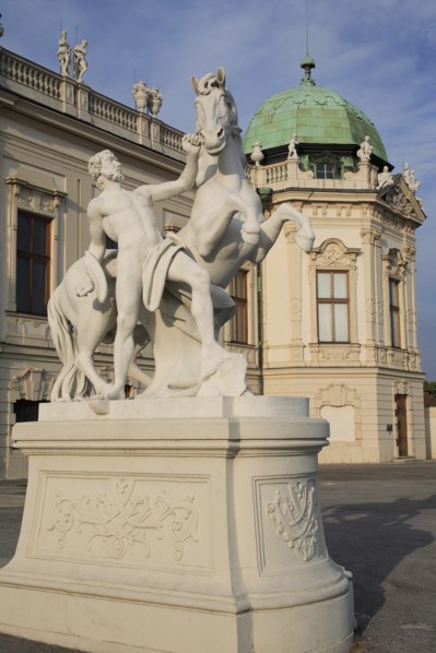 Statue of a horse tamer outside the Belvedere Palace. Photo: Bennett Dean