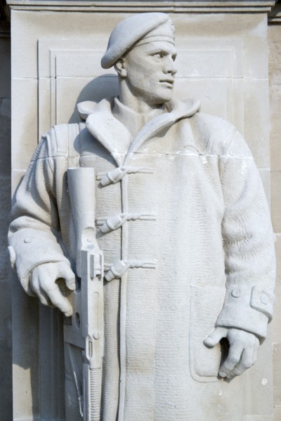 World War Two Naval memorial on Southsea seafront designed by Sir Edmund Maufe with sculpture by