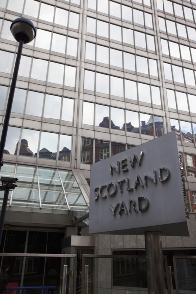 England, London, Westminster. New Scotland Yard building headquarters of the Metropolitan Police