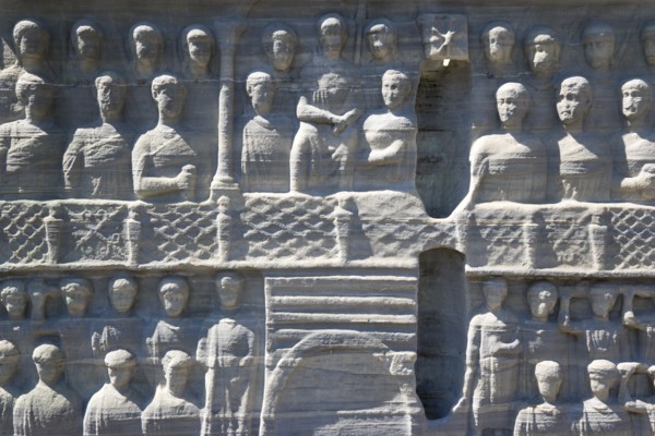 Turkey, Istanbul, Sultanahmet The Roman Hippodrome in At Meydani with relief at base of Egyptian