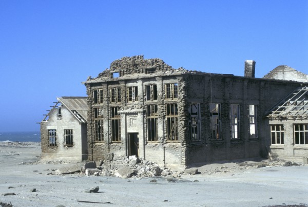 Namibia,, Abandoned Diamond mine on the Diamond area of the Namibian Coast. Now in the restricted