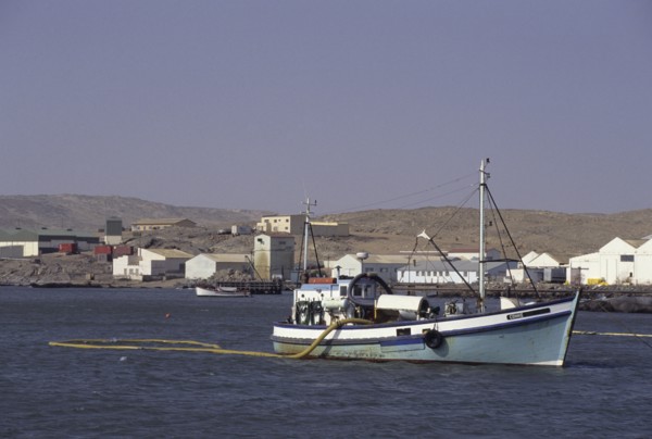 Namibia, Luderitz, Diamond diving boat off the coast of the German town of Luderitz. 
Photo :