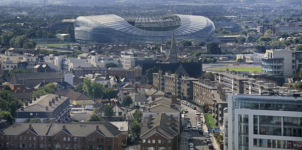 Ireland, County Dublin, Dublin City, Dublin City View of the Aviva football stadium Lansdowne Road