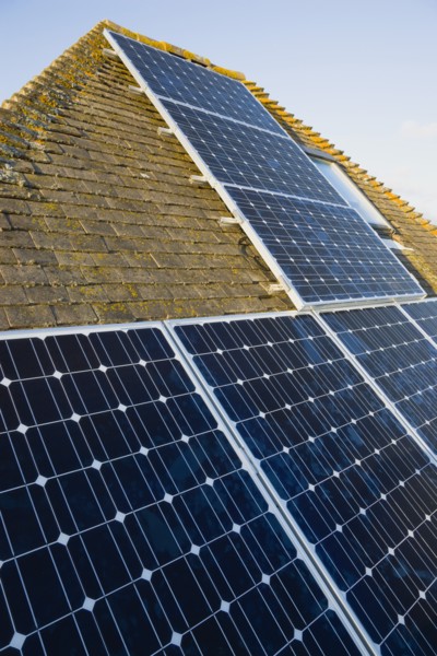 Architecture, Environment, Solar Panels, Alternative Energy Electricity Solar photovoltaic roof