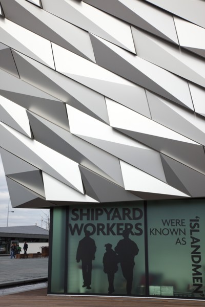 Titanic Quarter Visitor centre designed by Civic Arts & Eric R Kuhne.