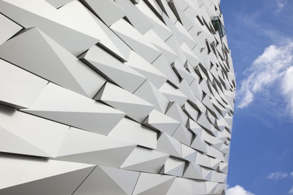 Titanic Quarter Visitor centre designed by Civic Arts & Eric R Kuhne.