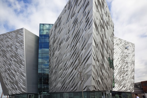 Titanic Quarter Visitor centre designed by Civic Arts & Eric R Kuhne.