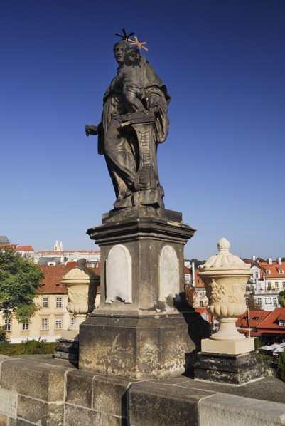 Charles Bridge Statue of St Anthony of Padua.