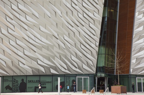 Titanic Quarter Visitor centre designed by Civic Arts & Eric R Kuhne.
