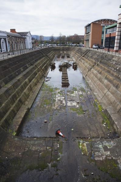 Clarendon Dock Disused dry dock.