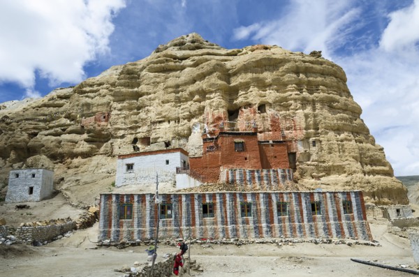 Ancient Nyphu cave monastery near Lo Manthang.