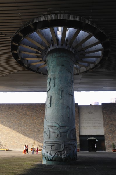 Mexico, Federal District, Mexico City, Chapultepec Park Museo National Antropologia Paraguas or