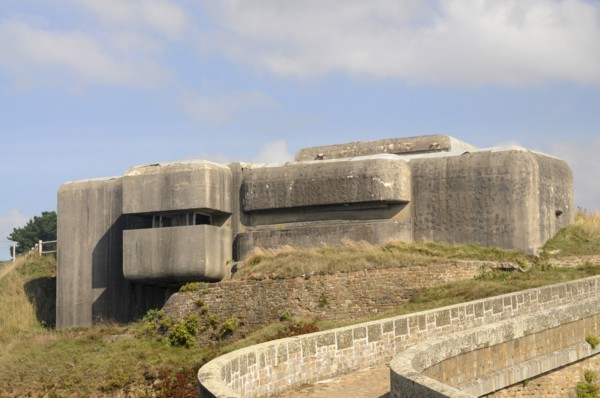 France, Brittany, Pointe du Petit-Minou, WW2 German fortification at the Pointe du Petit-Minou at