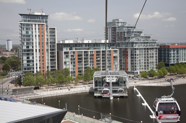 England, London, View from Emirates Airline cable car. Photo : Adina Tovy - Amsel