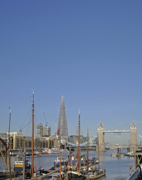 Tower Bridge and The Shard River Thames London England