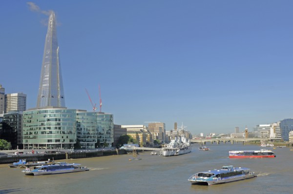 The Shard and River Thames London England