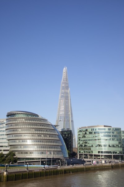 England, London, Southwark southbank The Shard skyscraper designed by Renzo Piano in the citys