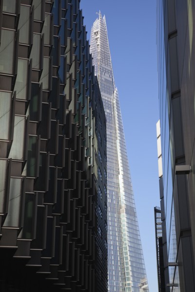 England, London, Southwark southbank The Shard skyscraper designed by Renzo Piano in the citys