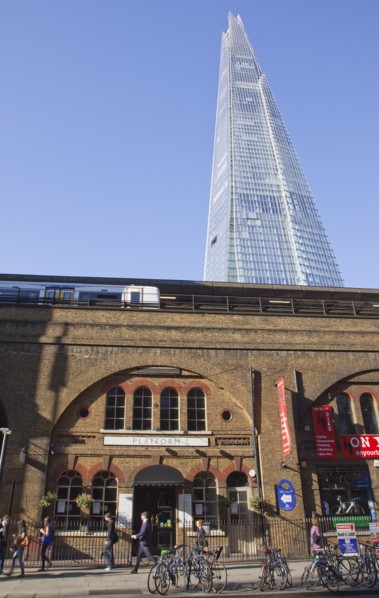 England, London, Southwark southbank The Shard skyscraper designed by Renzo Piano in the citys