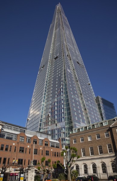 England, London, Southwark southbank The Shard skyscraper designed by Renzo Piano in the citys