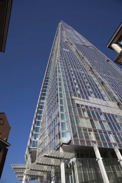 England, London, Southwark southbank The Shard skyscraper designed by Renzo Piano in the citys