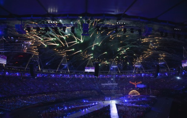 England, London, Stratford Olympic games closing ceremony. Photo : Sean Aidan