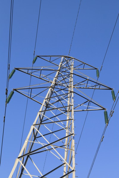 Environment, Power, Electricity, Pylons in the Hampshire countryside, England. 
Photo Bennett Dean