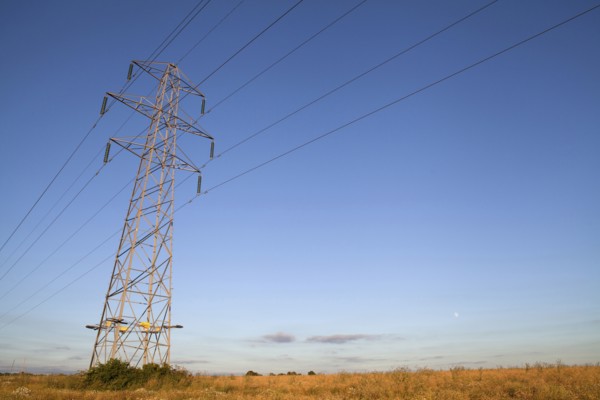 Environment, Power, Electricity, Pylons in the Hampshire countryside, England. 
Photo Bennett Dean