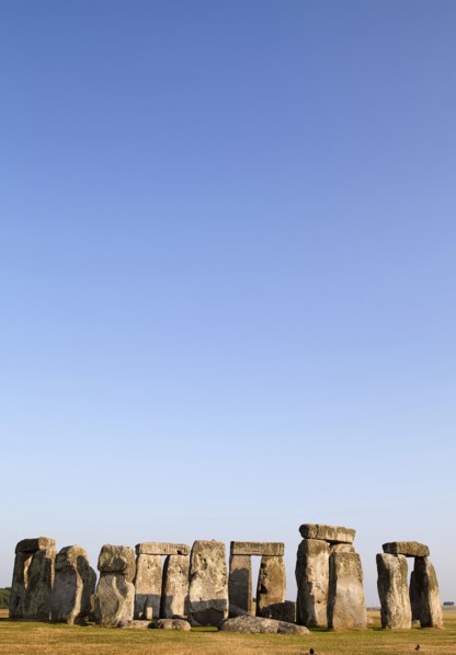 England, Wiltshire, Stonehenge, Prehistoric ring of standing stones. . 
Photo Bennett Dean