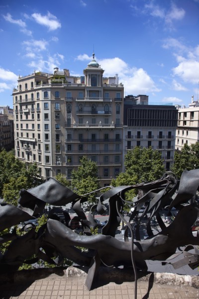 Spain, Catalonia, Barcelona, La Pedrera or Casa Mila on Passeig de Gracia, designed by Antoni